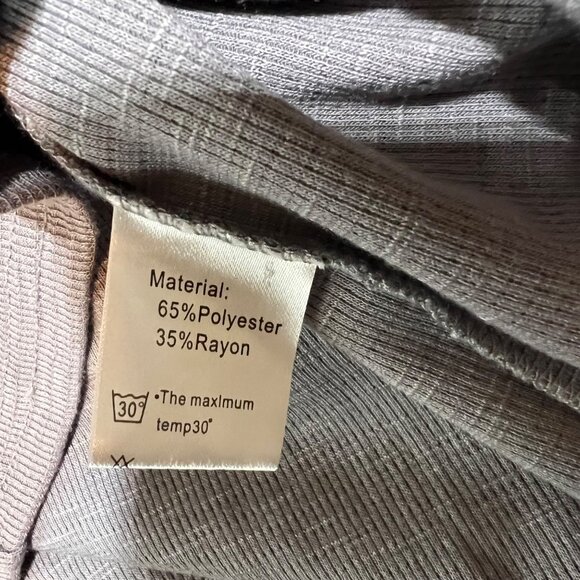 Lionstill Pullover Casual Dress W Boho Front Tie Detail Stretch Waffle Material - Picture 5 of 10